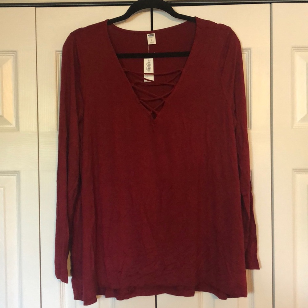 Burgandy Long Sleeve Shirt